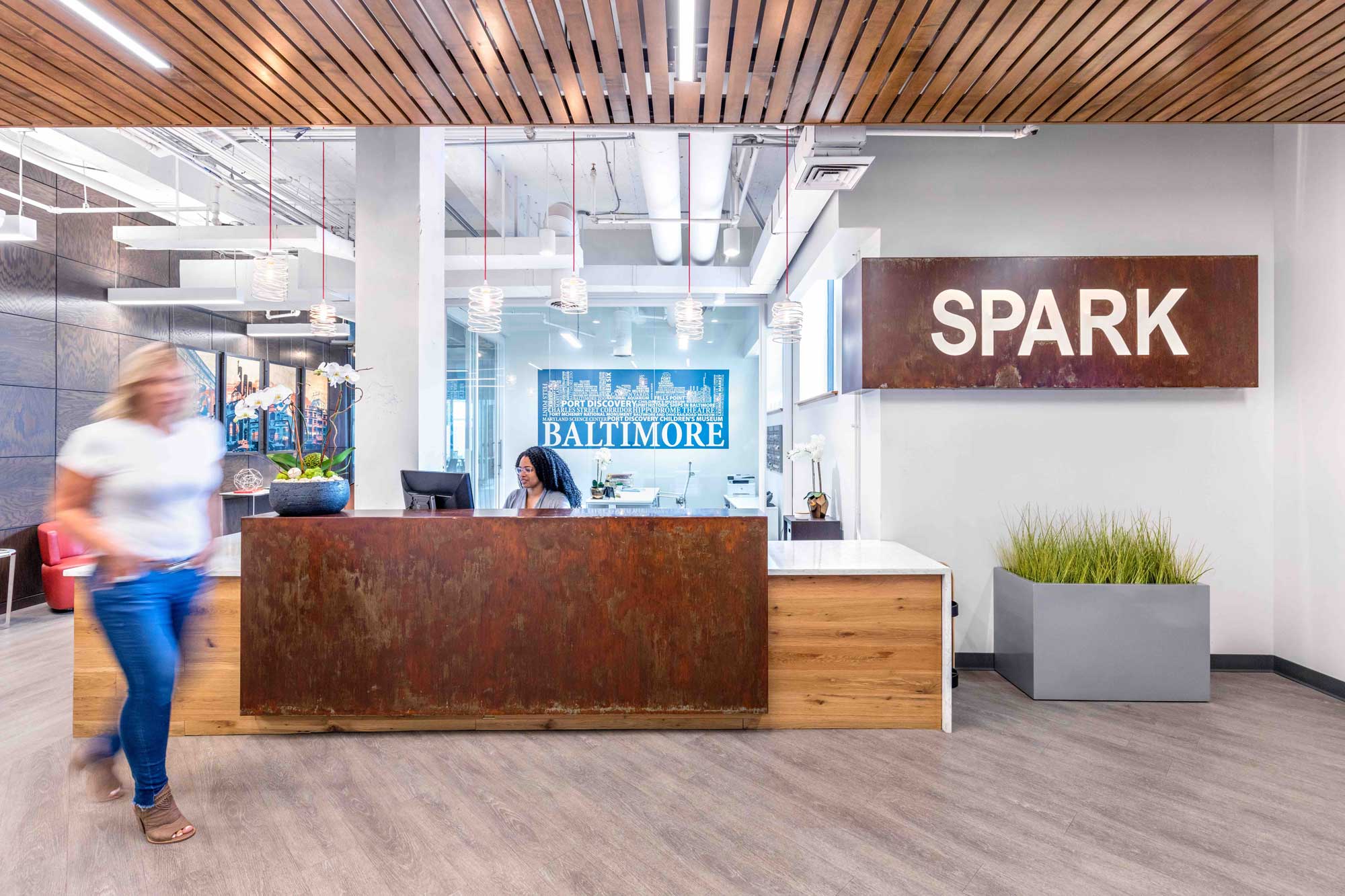 Spark Baltimore — reception lobby