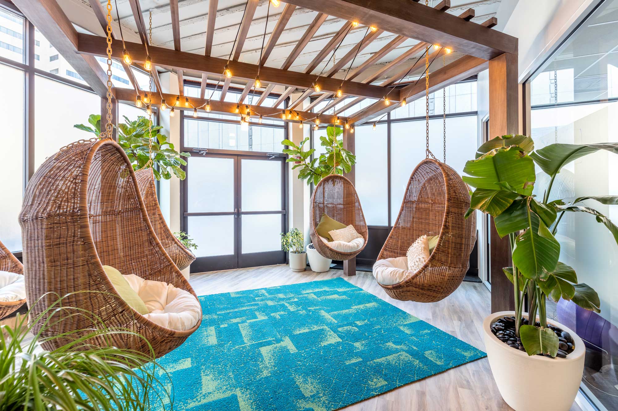 Spark Baltimore — hanging chair sunroom